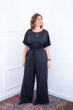 Macacão Isadora - Manga Japonesa com Calça Pantalona - Naguirre Shop