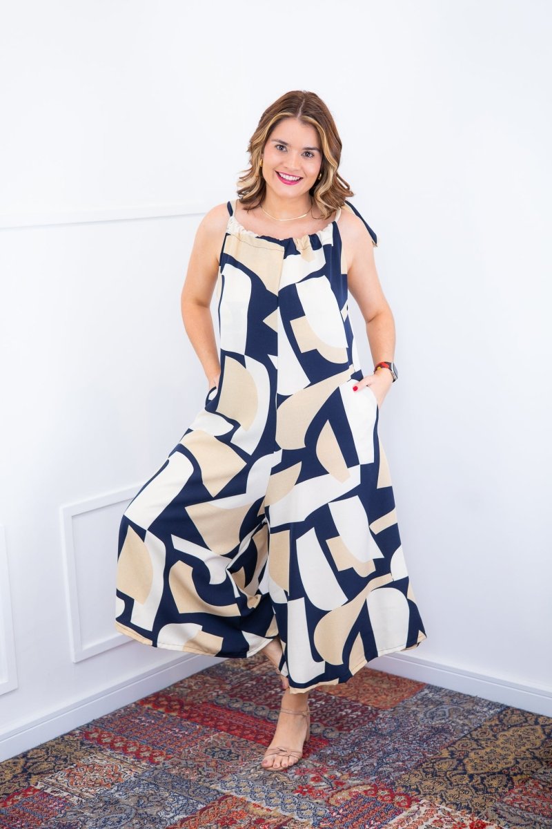 Macacão Maldivas – Pantalona em Crepe com Amarração - Naguirre Shop