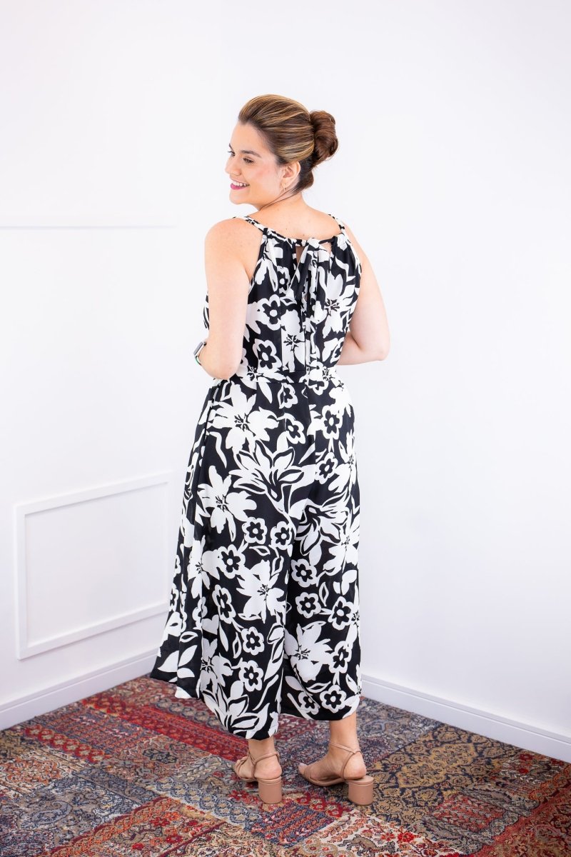 Macacão Maldivas – Pantalona em Crepe com Amarração - Naguirre Shop