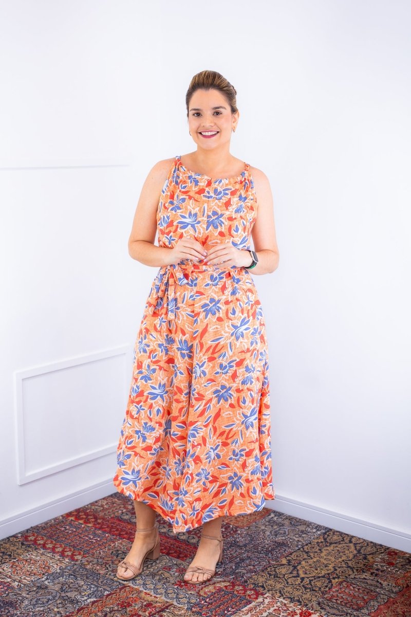 Macacão Maldivas – Pantalona em Crepe com Amarração - Naguirre Shop