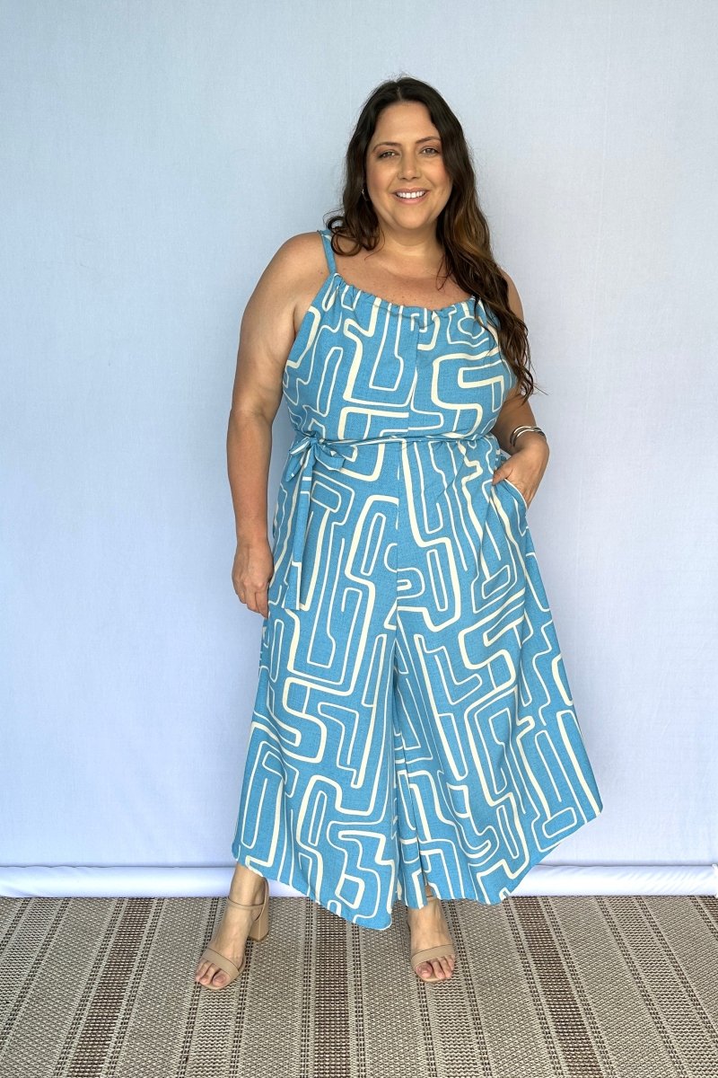 Macacão Maldivas – Pantalona em Crepe com Amarração - Naguirre Shop