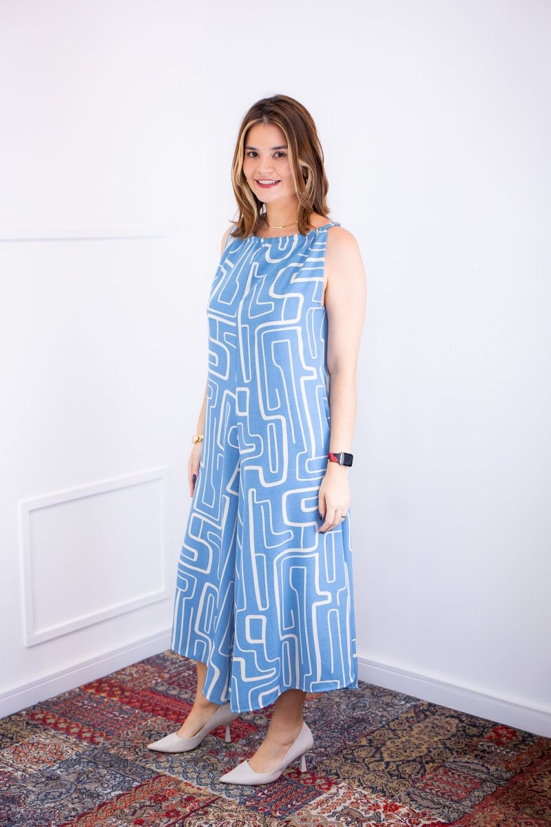 Macacão Maldivas – Pantalona em Crepe com Amarração - Naguirre Shop