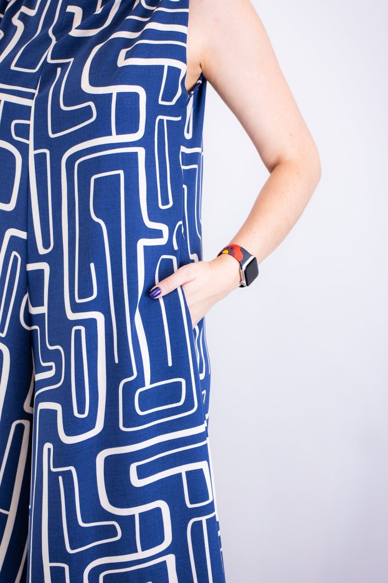 Macacão Maldivas – Pantalona em Crepe com Amarração - Naguirre Shop