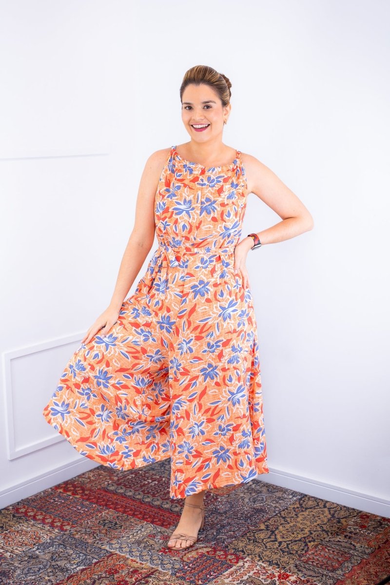 Macacão Maldivas – Pantalona em Crepe com Amarração - Naguirre Shop