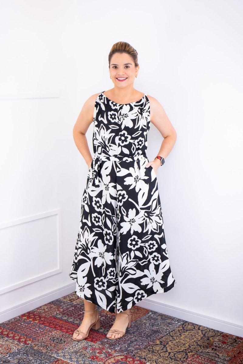 Macacão Maldivas – Pantalona em Crepe com Amarração - Naguirre Shop