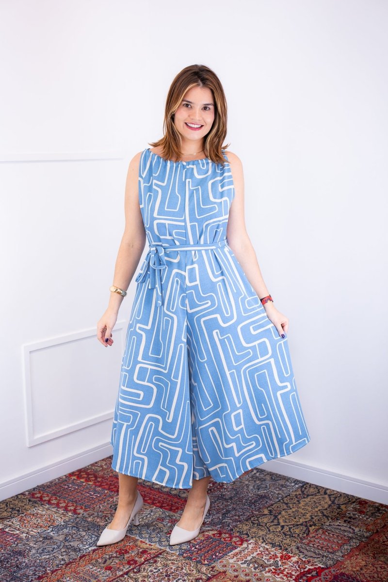 Macacão Maldivas – Pantalona em Crepe com Amarração - Naguirre Shop