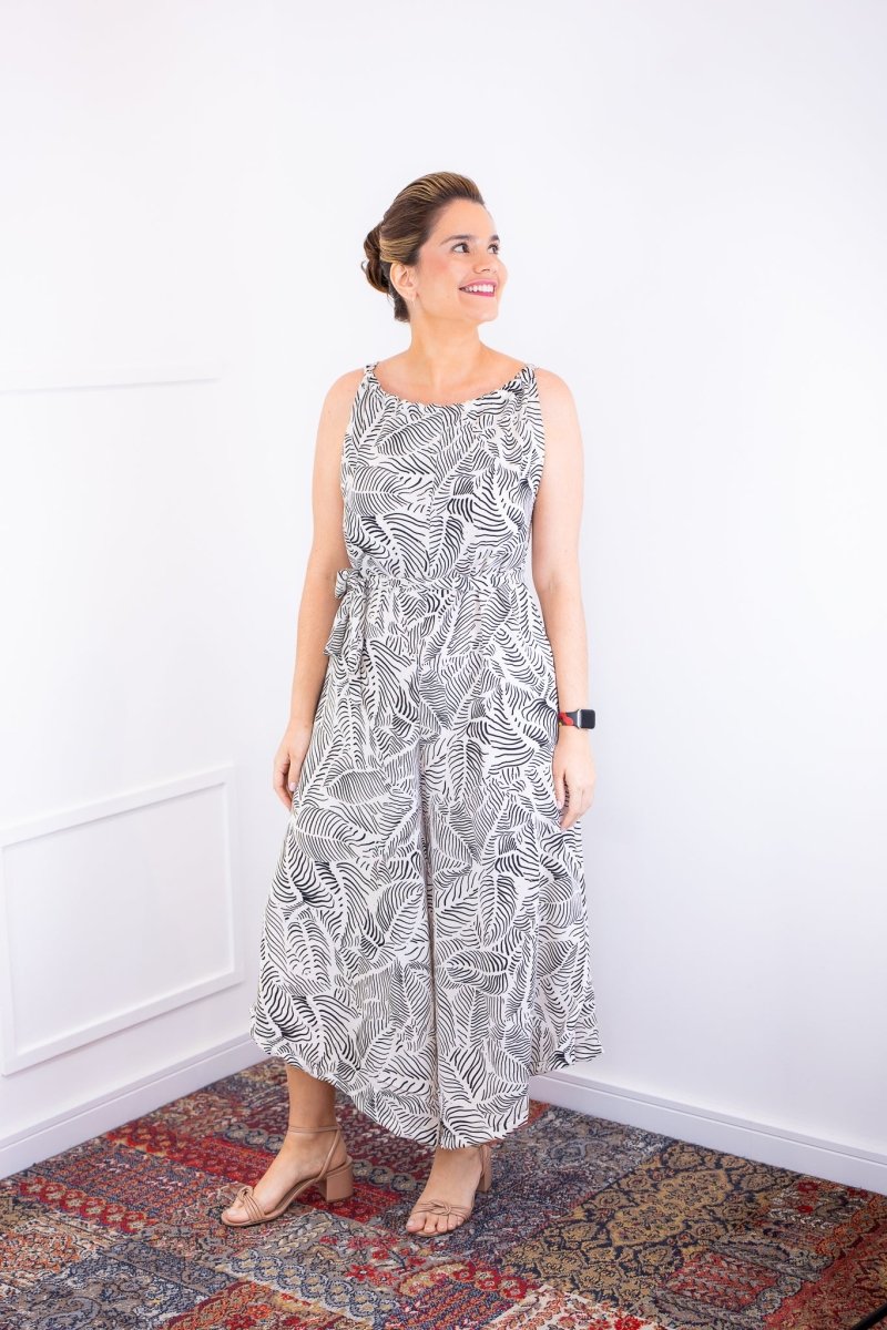 Macacão Maldivas – Pantalona em Crepe com Amarração - Naguirre Shop