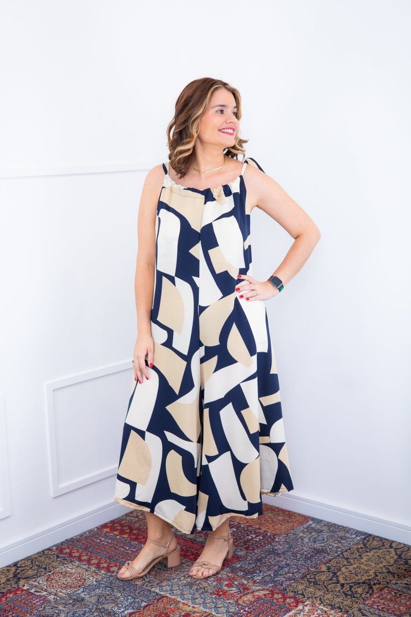 Macacão Maldivas – Pantalona em Crepe com Amarração - Naguirre Shop