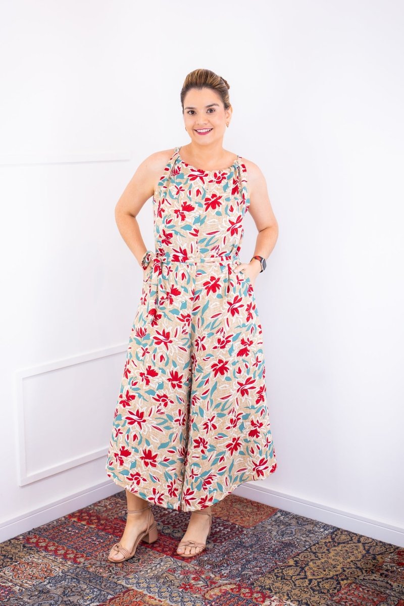 Macacão Maldivas – Pantalona em Crepe com Amarração - Naguirre Shop