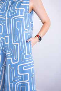 Macacão Maldivas – Pantalona em Crepe com Amarração - Naguirre Shop