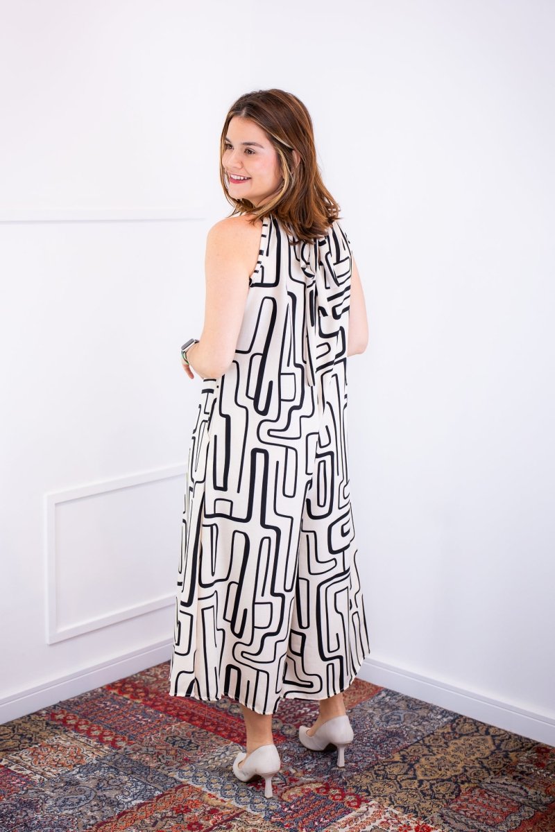 Macacão Maldivas – Pantalona em Crepe com Amarração - Naguirre Shop