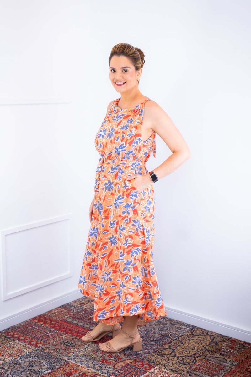 Macacão Maldivas – Pantalona em Crepe com Amarração - Naguirre Shop