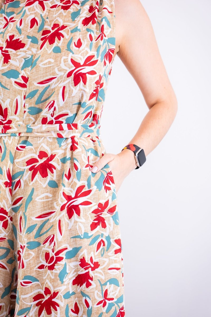 Macacão Maldivas – Pantalona em Crepe com Amarração - Naguirre Shop