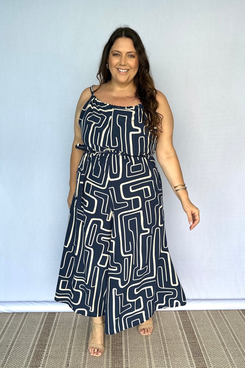 Macacão Maldivas – Pantalona em Crepe com Amarração - Naguirre Shop