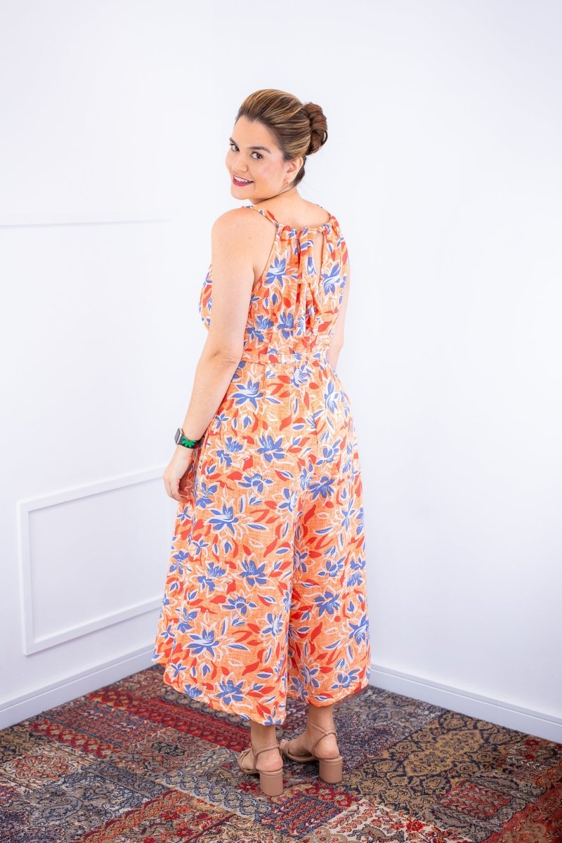 Macacão Maldivas – Pantalona em Crepe com Amarração - Naguirre Shop