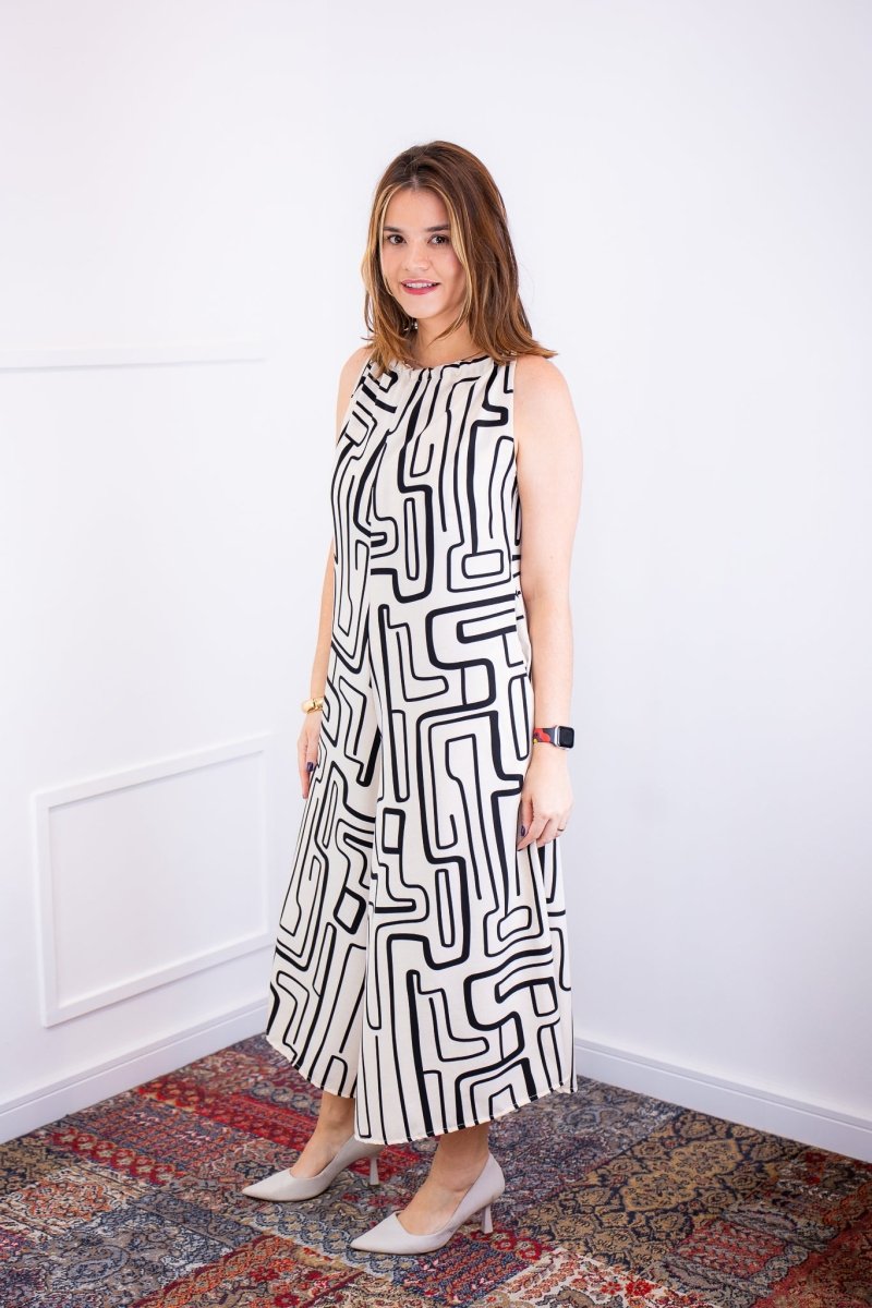 Macacão Maldivas – Pantalona em Crepe com Amarração - Naguirre Shop