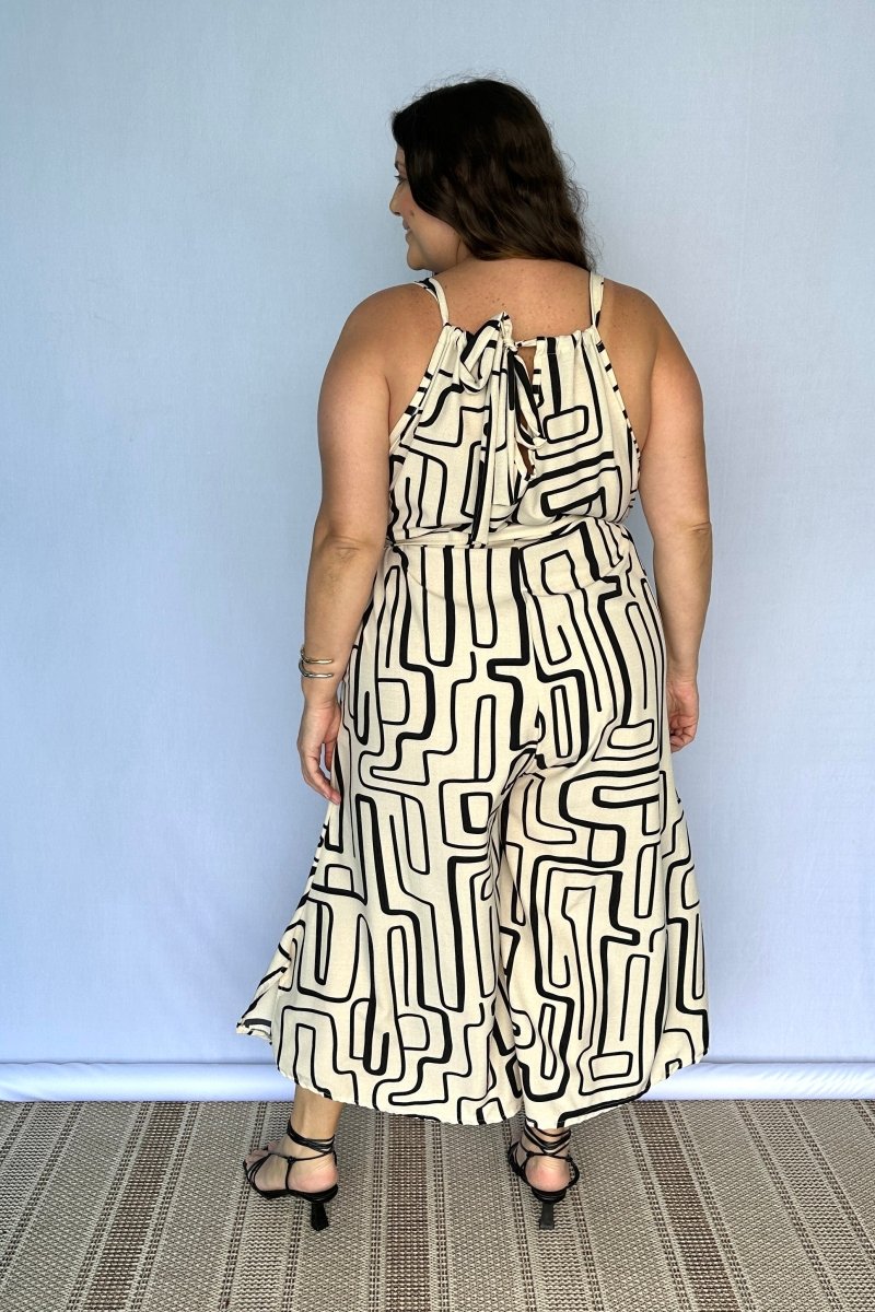 Macacão Maldivas – Pantalona em Crepe com Amarração - Naguirre Shop