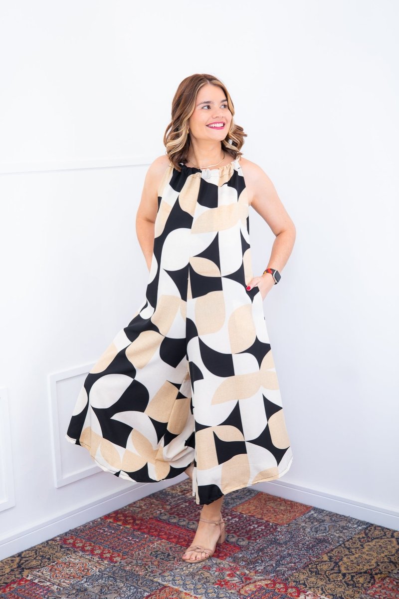 Macacão Maldivas – Pantalona em Crepe com Amarração - Naguirre Shop