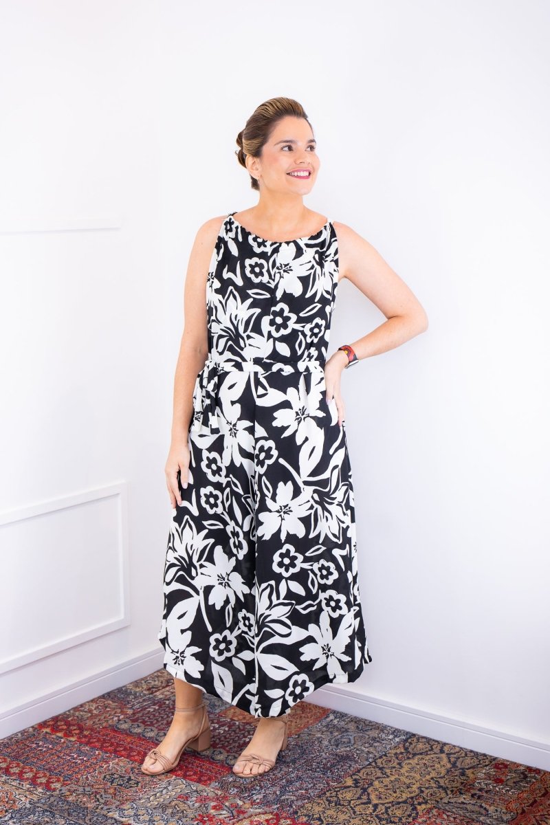 Macacão Maldivas – Pantalona em Crepe com Amarração - Naguirre Shop