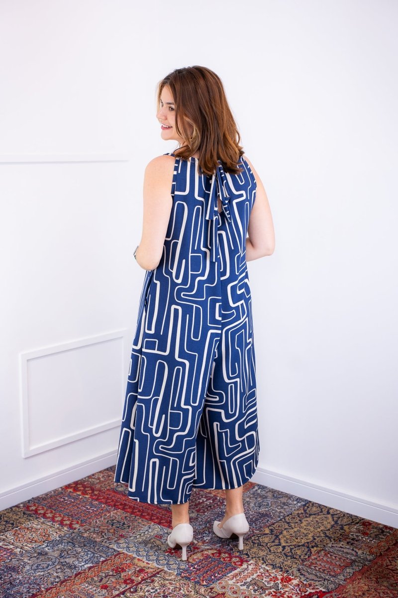 Macacão Maldivas – Pantalona em Crepe com Amarração - Naguirre Shop