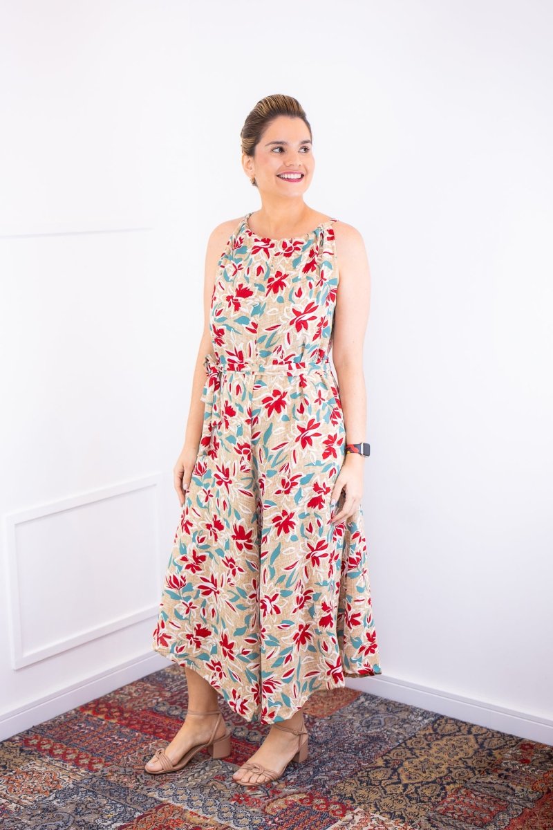 Macacão Maldivas – Pantalona em Crepe com Amarração - Naguirre Shop