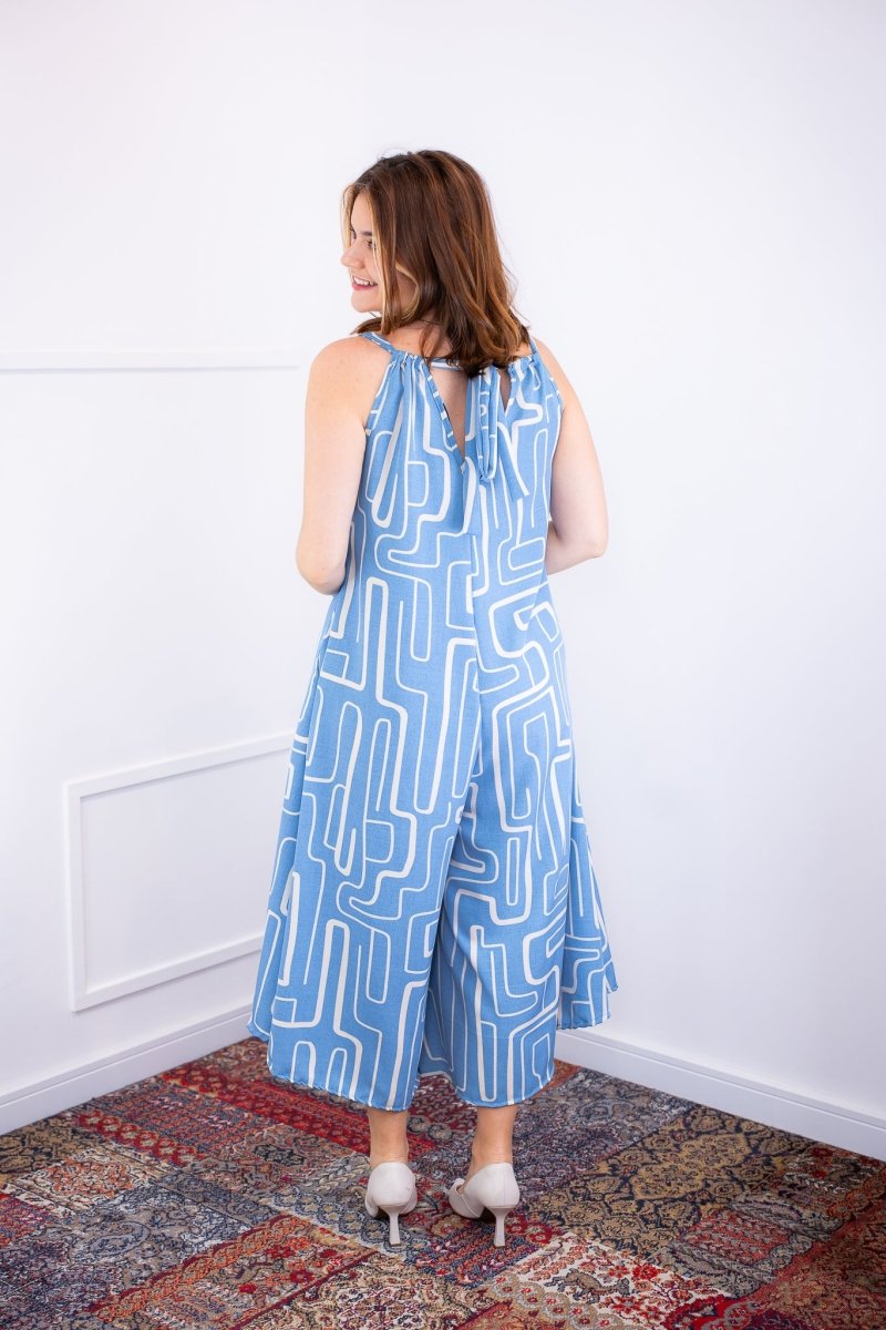 Macacão Maldivas – Pantalona em Crepe com Amarração - Naguirre Shop