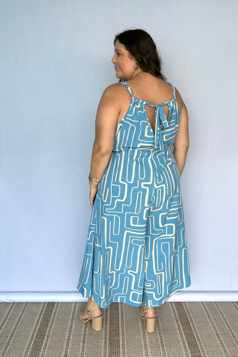 Macacão Maldivas – Pantalona em Crepe com Amarração - Naguirre Shop