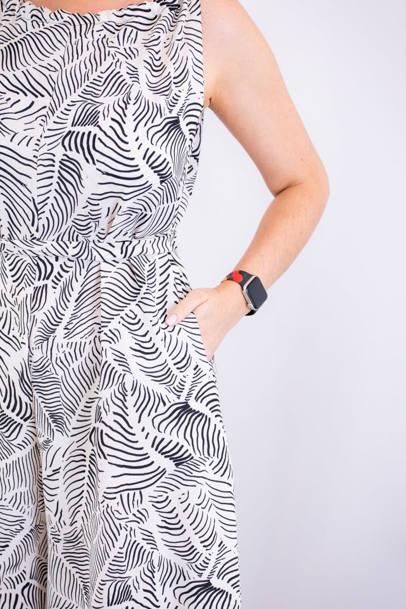 Macacão Maldivas – Pantalona em Crepe com Amarração - Naguirre Shop