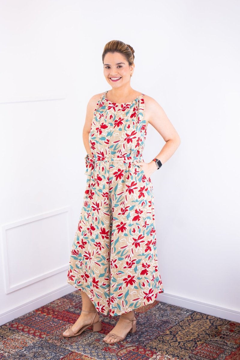 Macacão Maldivas – Pantalona em Crepe com Amarração - Naguirre Shop