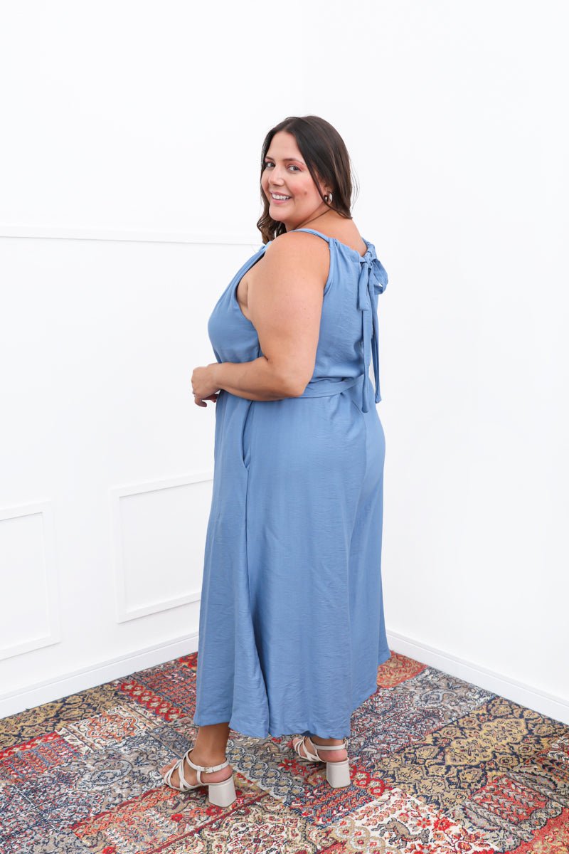 Macacão Maldivas – Pantalona em Viscomida com Amarração - Naguirre Shop