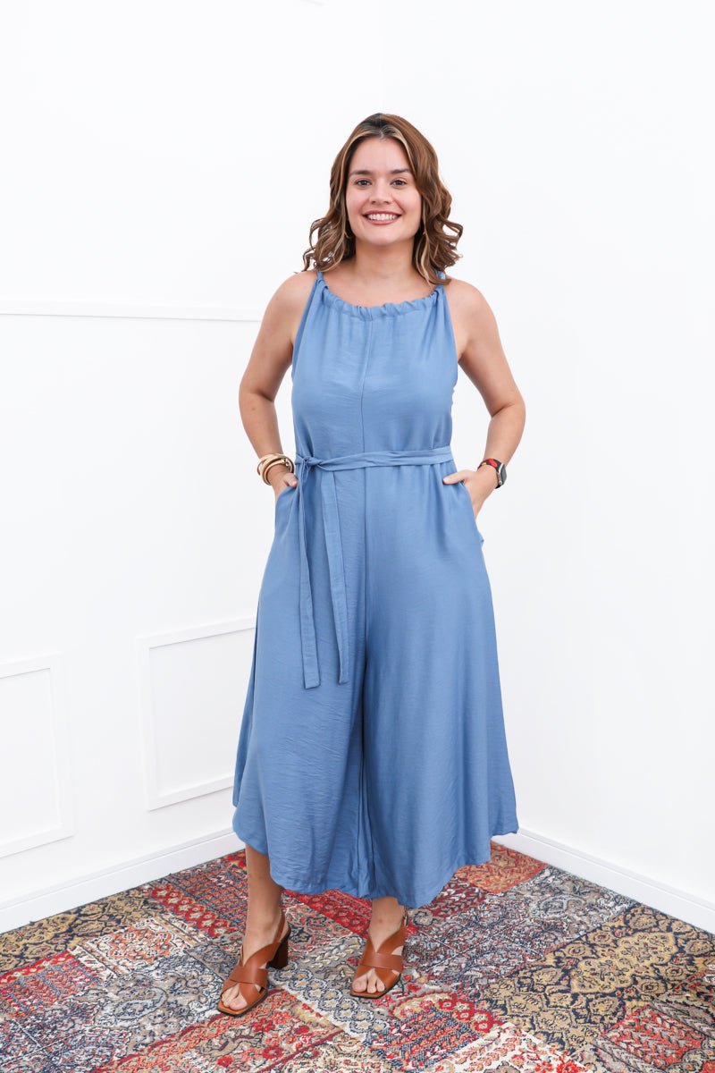 Macacão Maldivas – Pantalona em Viscomida com Amarração - Naguirre Shop