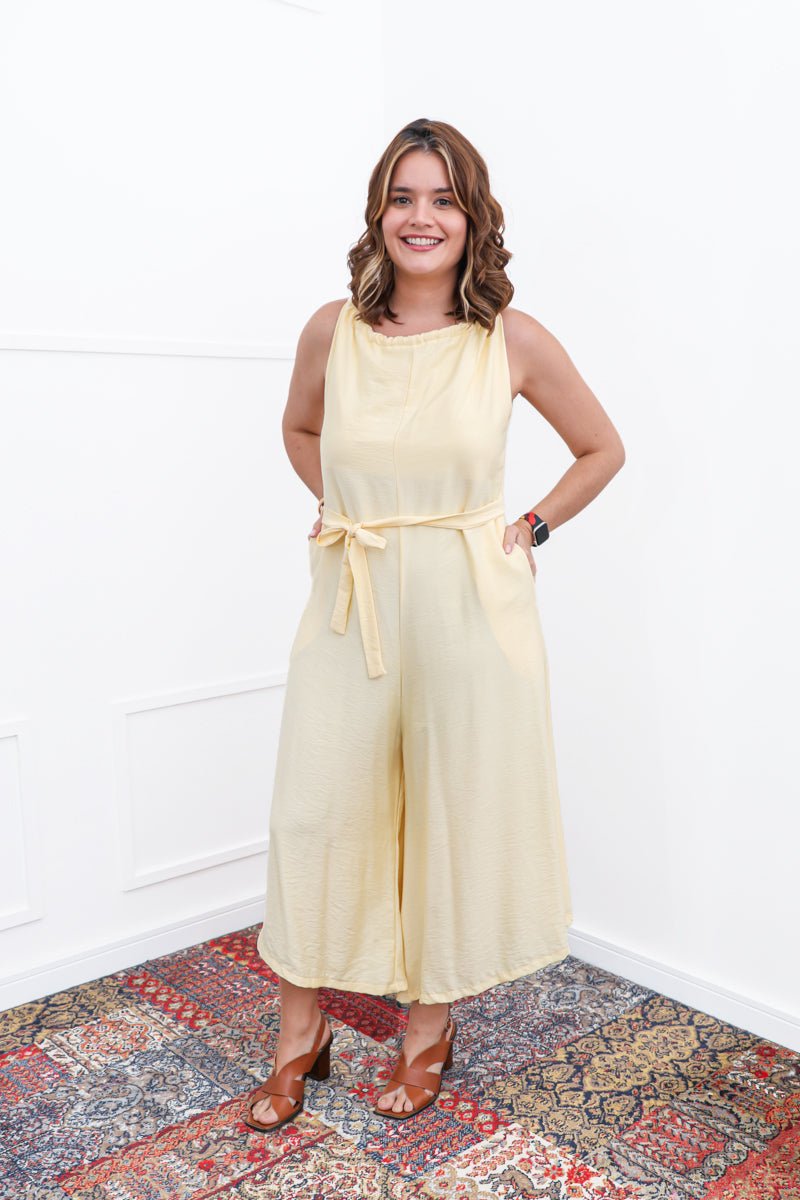 Macacão Maldivas – Pantalona em Viscomida com Amarração - Naguirre Shop