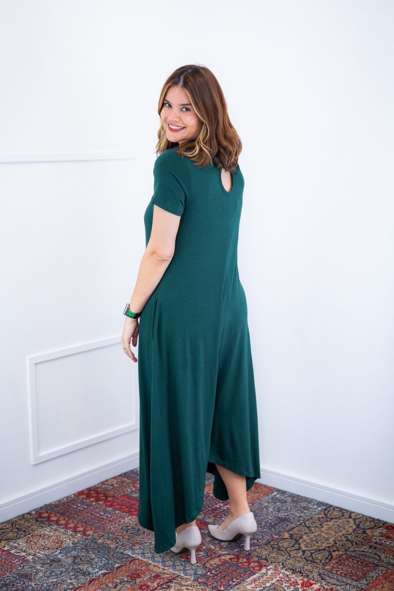 Macacão Origem - Gola Redonda com Barra Triangular em Viscolycra - Naguirre Shop