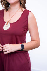 Macaquinho Dani - Regata com Bolsos Midi em Malha Confort - Naguirre Shop