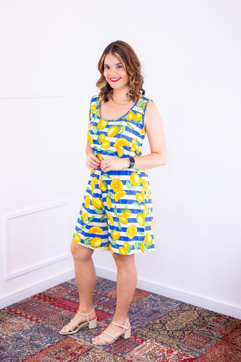 Macaquinho Dani - Regata com Bolsos Midi em Malha Confort Deluxe - Naguirre Shop