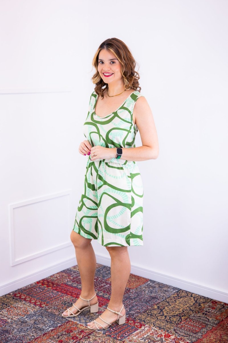 Macaquinho Dani - Regata com Bolsos Midi em Malha Confort Deluxe - Naguirre Shop