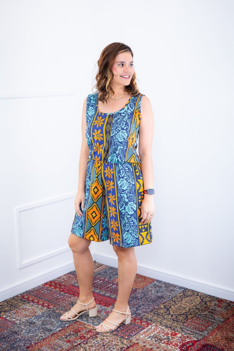 Macaquinho Dani - Regata com Bolsos Midi em Malha Confort Deluxe - Naguirre Shop