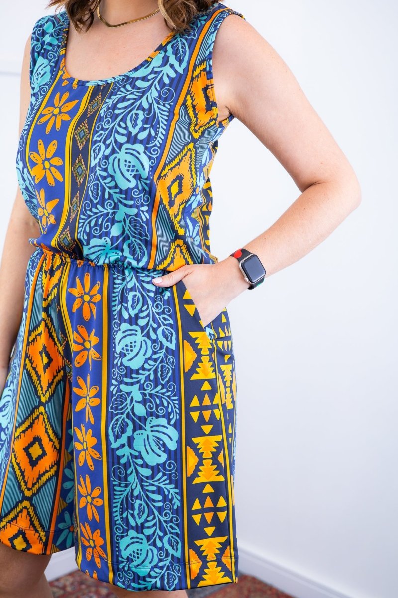 Macaquinho Dani - Regata com Bolsos Midi em Malha Confort Deluxe - Naguirre Shop