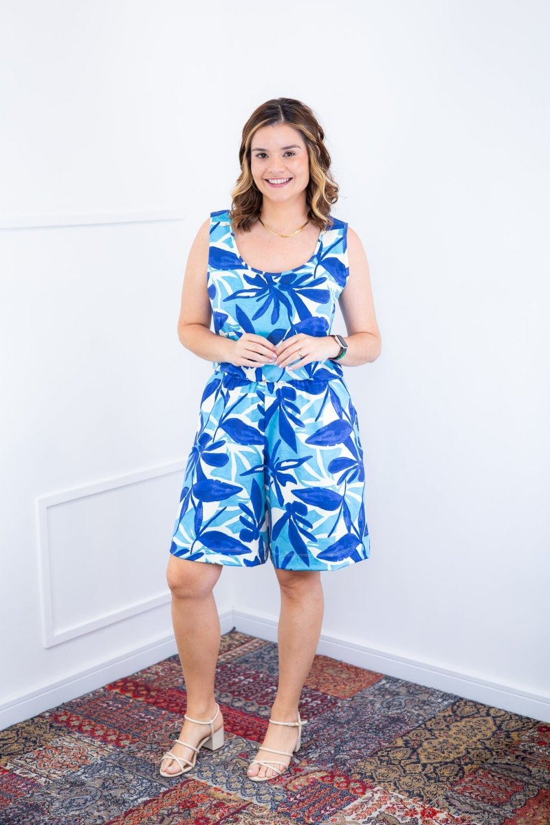 Macaquinho Dani - Regata com Bolsos Midi em Malha Confort Deluxe - Naguirre Shop