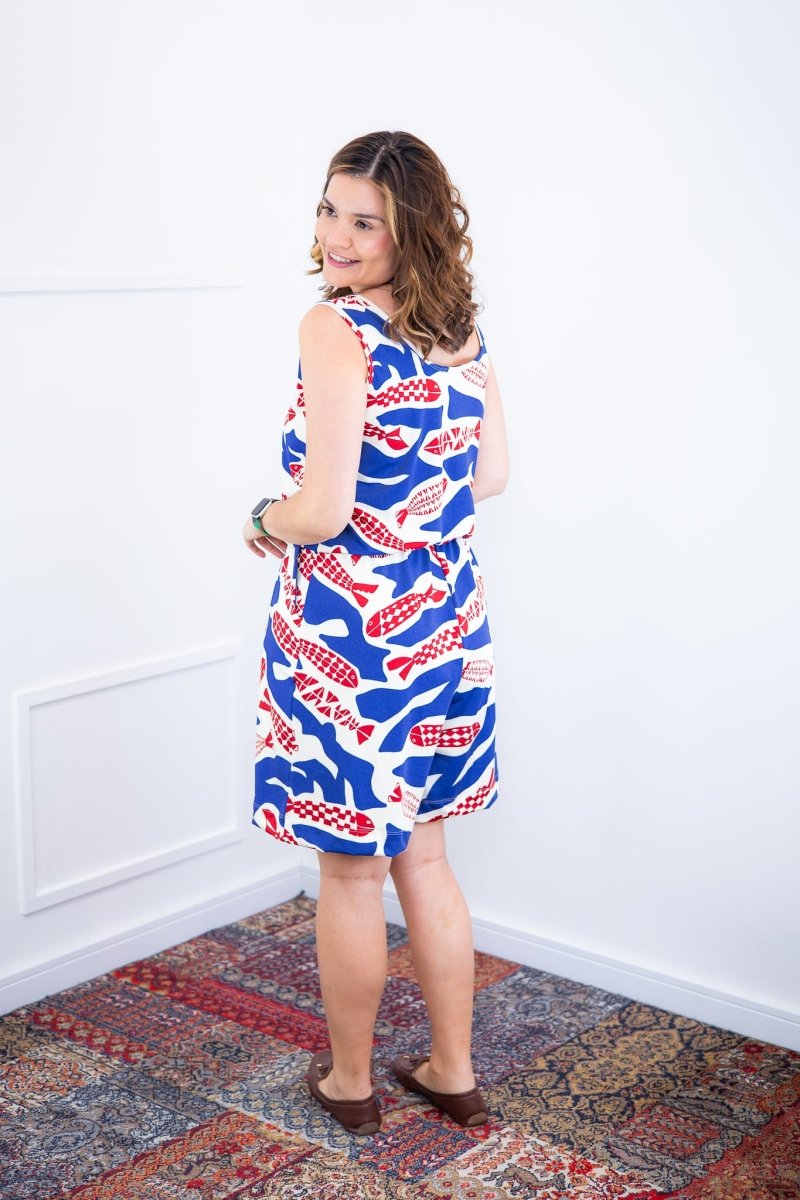 Macaquinho Dani - Regata com Bolsos Midi em Malha Confort Deluxe - Naguirre Shop