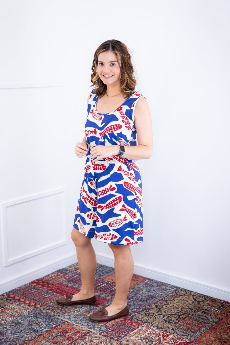 Macaquinho Dani - Regata com Bolsos Midi em Malha Confort Deluxe - Naguirre Shop