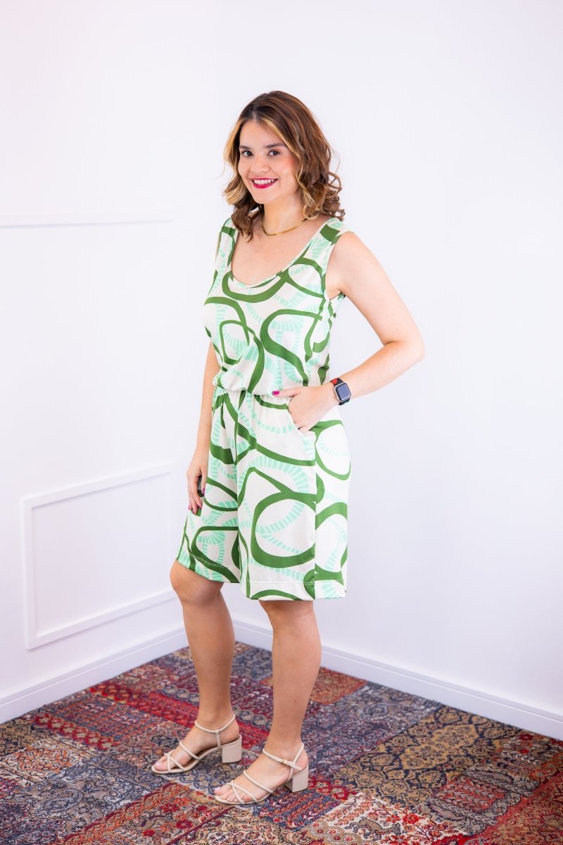 Macaquinho Dani - Regata com Bolsos Midi em Malha Confort Deluxe - Naguirre Shop