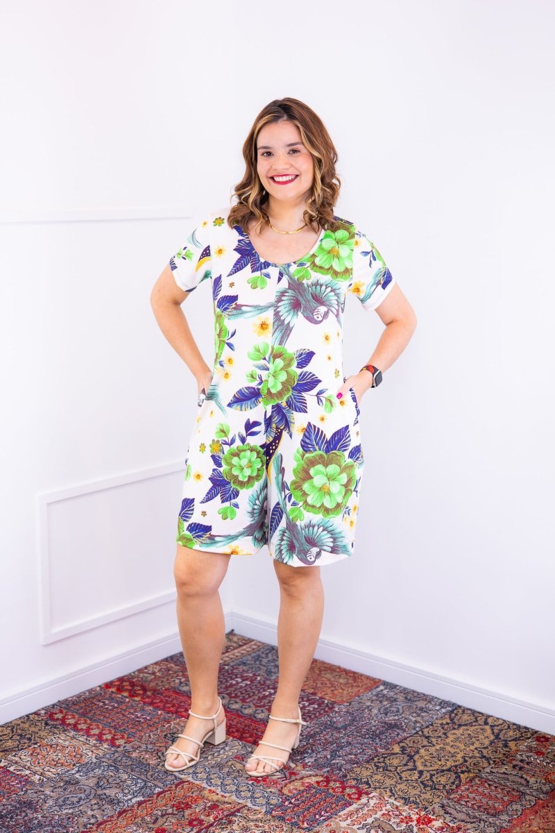 Macaquinho Jade - Midi com Mangas em Malha Confort Deluxe - Naguirre Shop