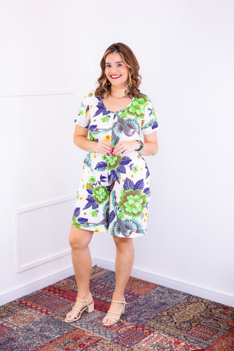 Macaquinho Jade - Midi com Mangas em Malha Confort Deluxe - Naguirre Shop