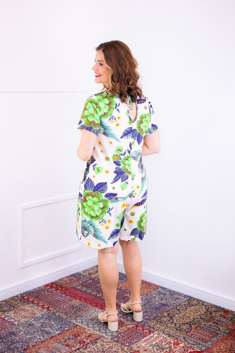 Macaquinho Jade - Midi com Mangas em Malha Confort Deluxe - Naguirre Shop