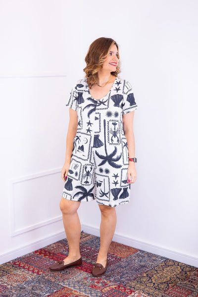 Macaquinho Jade - Midi com Mangas em Malha Confort Deluxe - Naguirre Shop