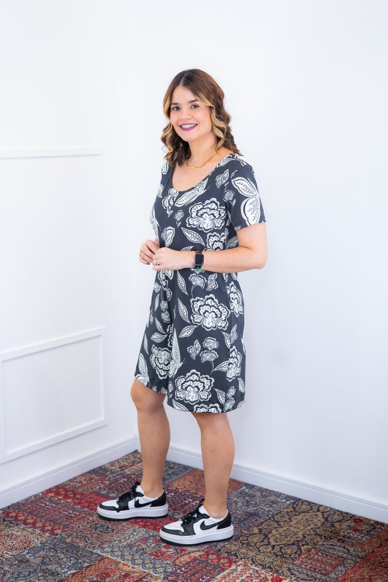 Macaquinho Jade - Midi com Mangas em Malha Confort Deluxe - Naguirre Shop