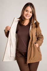 Parka Dupla Face Soft Touch Premium com Capuz - Naguirre Shop