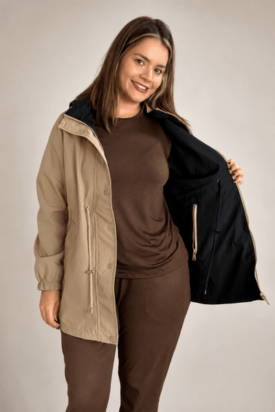 Parka Dupla Face Soft Touch Premium com Capuz - Naguirre Shop