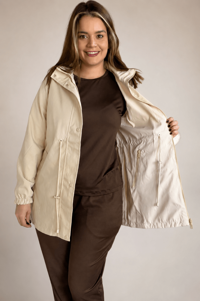 Parka Dupla Face Soft Touch Premium com Capuz - Naguirre Shop